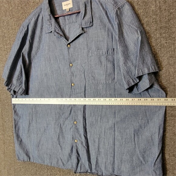 Goodfellow & Co Blue Casual Button Down Shirt - Picture 5 of 11